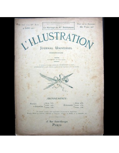 Poiret - L’Illustration, 9 juillet 1910 : « une leçon d’élégance dans un parc » Livraison rapide