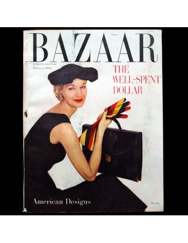 Harper's Bazaar (1953, février), couverture de Richard Avedon livraison et retour toujours gratuits