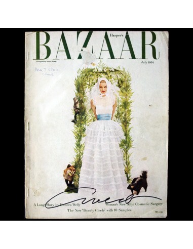 Harper's Bazaar (1954, juillet), couverture signée par Avedon l'achat 