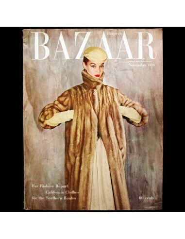 Harper's Bazaar (1954, novembre), couverture de Louise Dahl-Wolfe Venez découvrir notre 