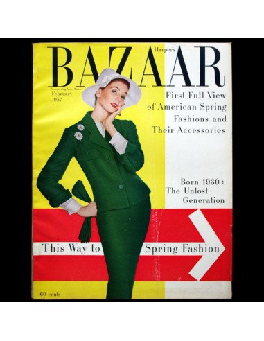 Harper's Bazaar (1957, février), couverture de Richard Avedon Véritable concentré