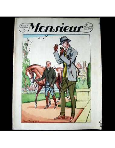 Monsieur, Revue des élégances, n33 (1922, septembre) livraison gratuite