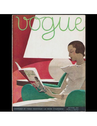 Vogue France (1er septembre 1932), couverture d'André-Edouard Marty Pour