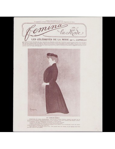 Fémina et la mode - Les Célébrités de la Mode par L. Cappiello (1903) Dans la société mordern