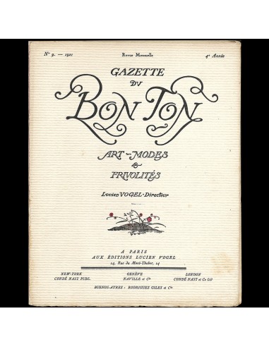 Gazette du Bon Ton (n°9, 1921) 2 - 3 jours ouvrés.