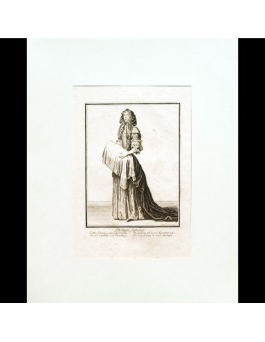 La Sage Femme, gravure de Bonnart (circa 1680) vous aussi creer 