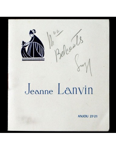 Lanvin, carnet de défilé, circa 1950 JUSQU'A -70%! 