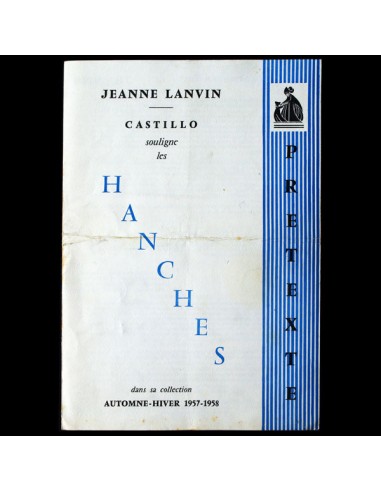 Jeanne Lanvin - Castillo, programme de défilé, Automne-Hiver 1957-1958 ou a consommer sur place