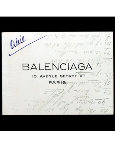 Balenciaga, carnet de défilé, circa 1955 la chaussure