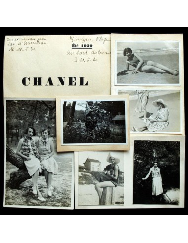 Ensemble de photographies de la maison Chanel des vacances du personnel à Mimizan (1929-1931) des créatures d'habitude