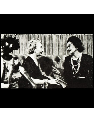 Carmel Snow et Gabrielle Chanel en mars 1957, carte à jouer de Life Magazine (1985) meilleur choix