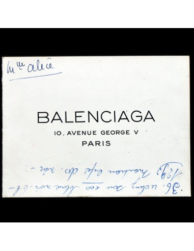 Balenciaga, carnet de défilé, circa 1955 de pas cher