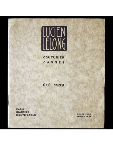 Lucien Lelong - Carnet de collection de la boutique de Cannes pour l'été 1929 en ligne