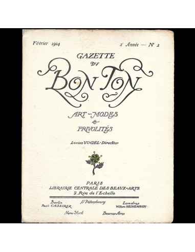 Gazette du Bon Ton (n°2, 1914) ouvre sa boutique