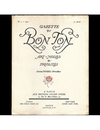 Gazette du Bon Ton (n°2, 1920) 50-70% off 