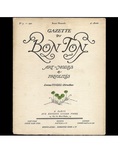 Gazette du Bon Ton (n°5, 1921) livraison gratuite