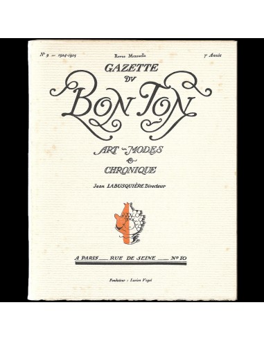 Gazette du Bon Ton (n°9, 1924-1925) rembourrage situé sous