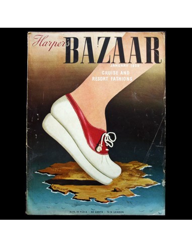 Harper's Bazaar (1939, janvier), couverture de Cassandre 2 - 3 jours ouvrés.