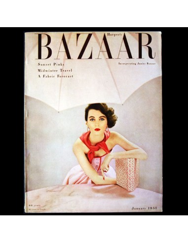 Harper's Bazaar (1951, janvier), couverture d'Avedon Véritable concentré