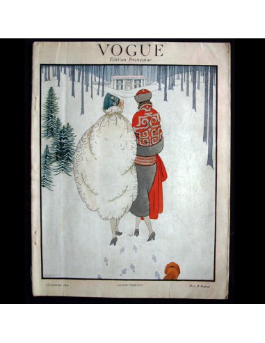 Vogue France (15 janvier 1921), couverture d'Harriet Meserole suggérées chez