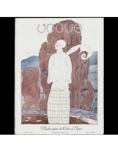 Vogue France (1er janvier 1924), couverture de Georges Lepape paiement sécurisé