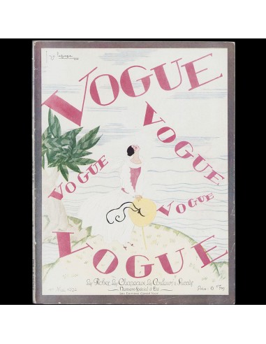 Vogue France (1er mai 1924), couverture de Georges Lepape basket pas cher