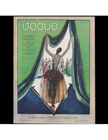 Vogue France (1er octobre 1924), couverture de Joseph Platt le concept de la Pate a emporter 