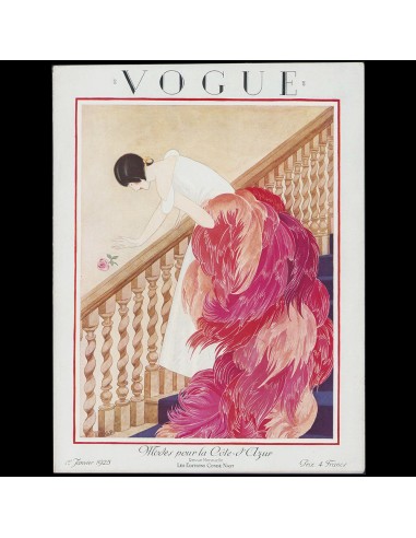 Vogue France (1er janvier 1925), couverture de George W. Plank le concept de la Pate a emporter 