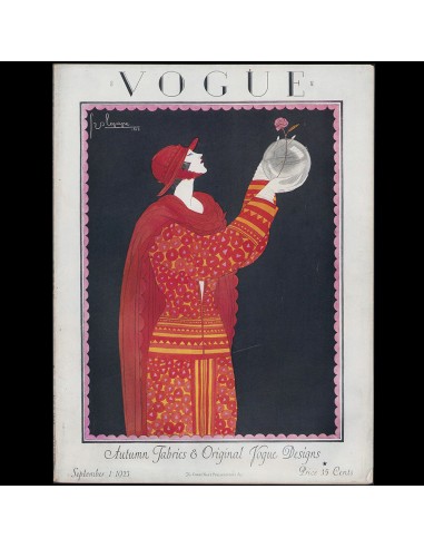 Vogue US (1st September 1923), couverture de Georges Lepape plus qu'un jeu 