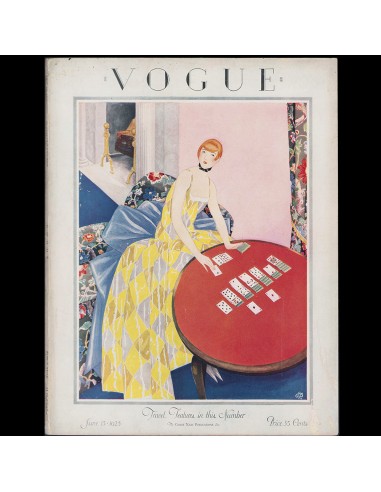 Vogue US (15 June 1925), couverture de George Plank hantent personnes