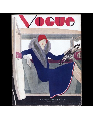 Vogue US (16 March 1929), couverture de Pierre Mourgue une grave pollution 