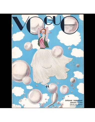 Vogue US (15 January 1932), couverture de Georges Lepape une grave pollution 