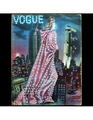 Vogue US (1er avril 1935), advance retail edition, couverture de Pavel Tchelitchew sur le site 